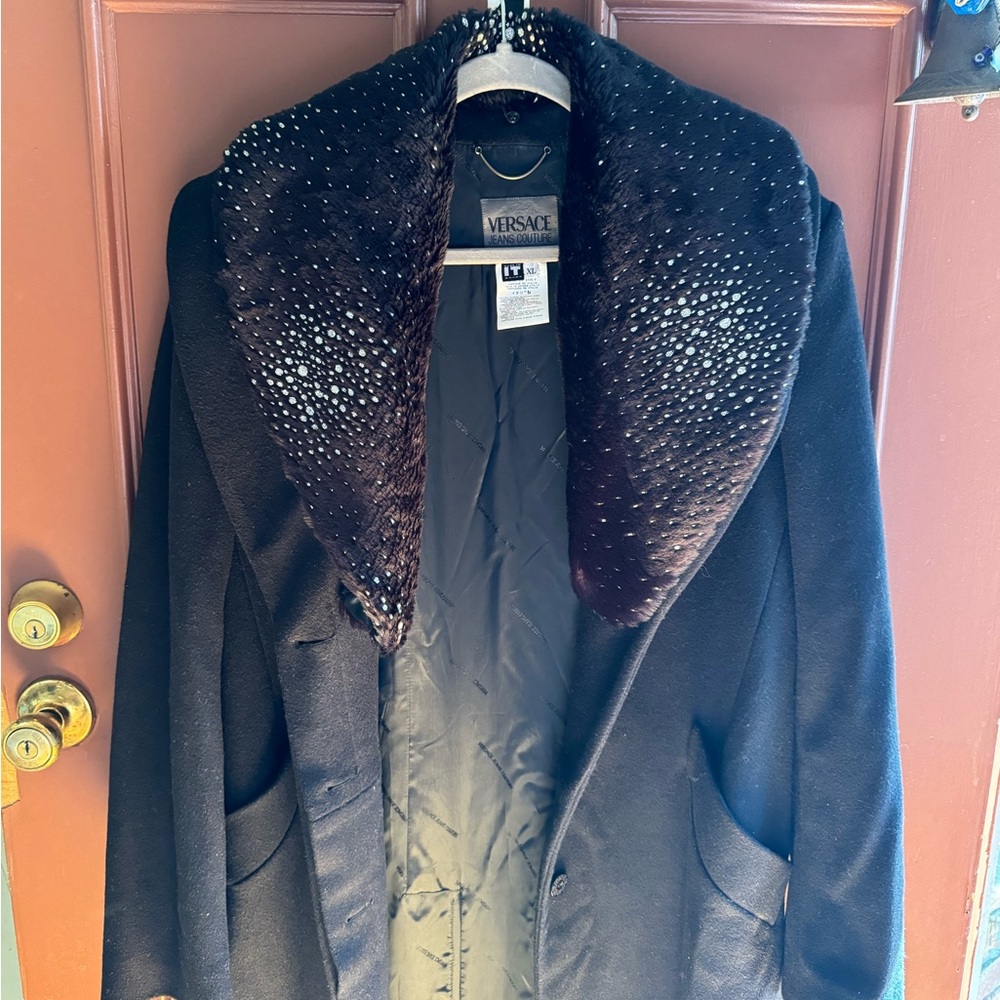Versace jeans wool coat